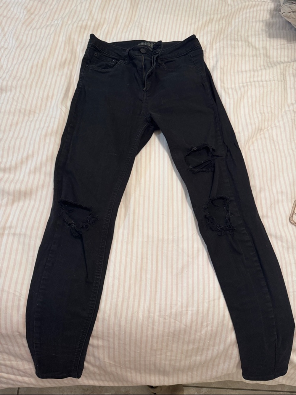 wild fable Black Ripped Skinny Jeans